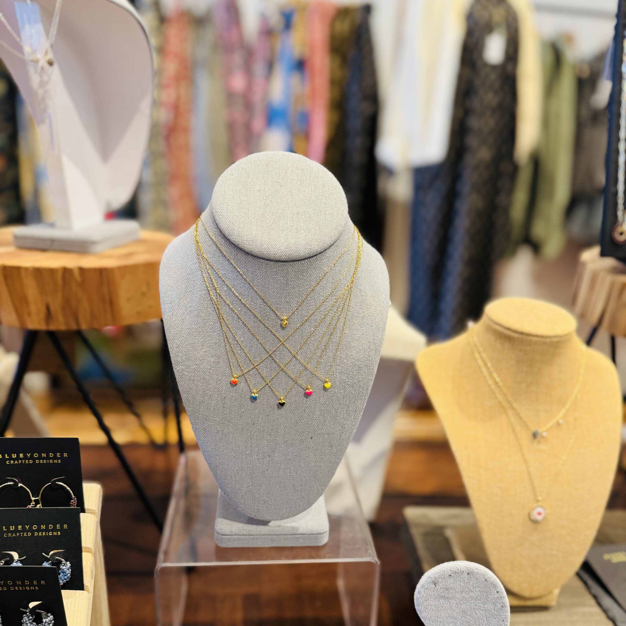 floating heart necklace