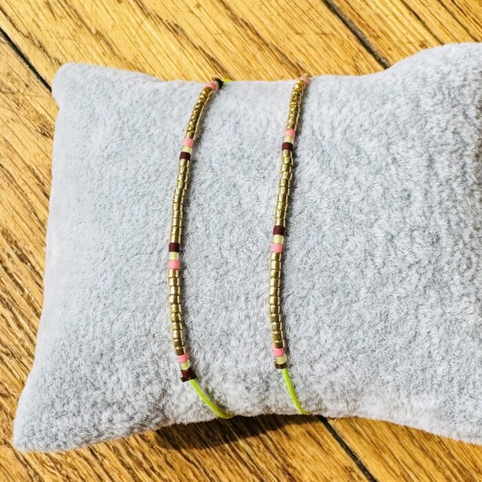 corded bead bracelet