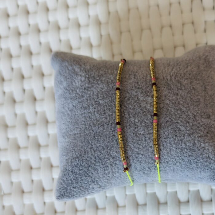corded bead bracelet