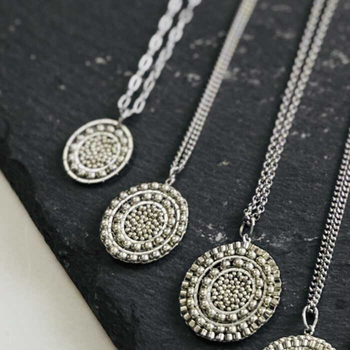 silver medallions large, medium, small