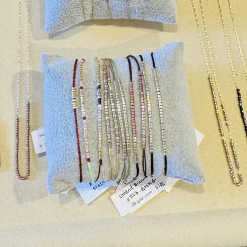 corded bead bracelet all