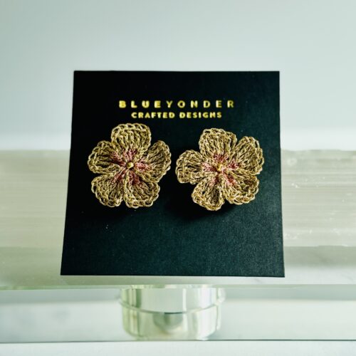 crochet bloom, antique rose